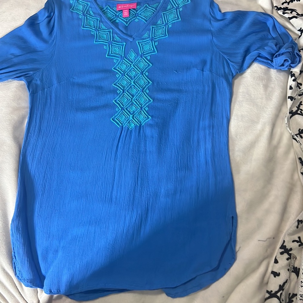 Lilly Pulitzer from Target M tunic shirt 100% rayon.